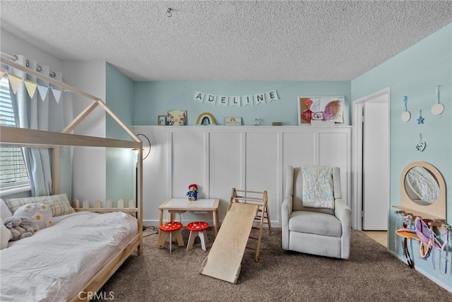 17910 River Cir Unit 1, Canyon Country, CA 91387 - carpeted bedroom with a textured ceiling