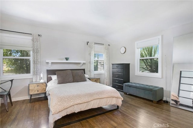 429 S Colfax St, La Habra, CA 90631 - bedroom with wood finished floors and lofted ceiling