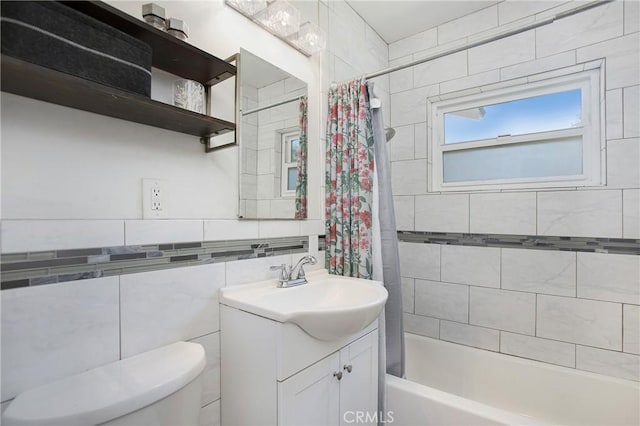 429 S Colfax St, La Habra, CA 90631 - bathroom with vanity and shower / tub combo with curtain