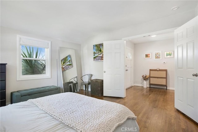 429 S Colfax St, La Habra, CA 90631 - bedroom with wood finished floors and baseboards