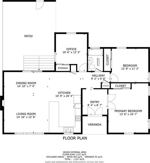 429 S Colfax St, La Habra, CA 90631 - view of floor plan / room layout