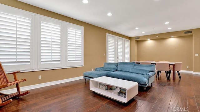 10 Calle Castillo, San Clemente, CA 92673 - living area with recessed lighting and dark wood-type flooring