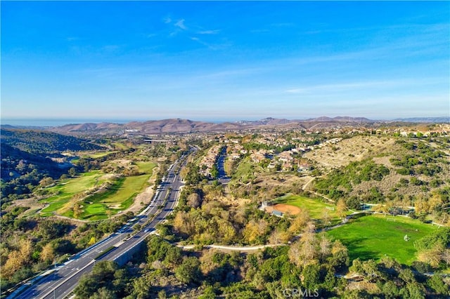 10 Calle Castillo, San Clemente, CA 92673 - aerial view of property's location with a mountainous background