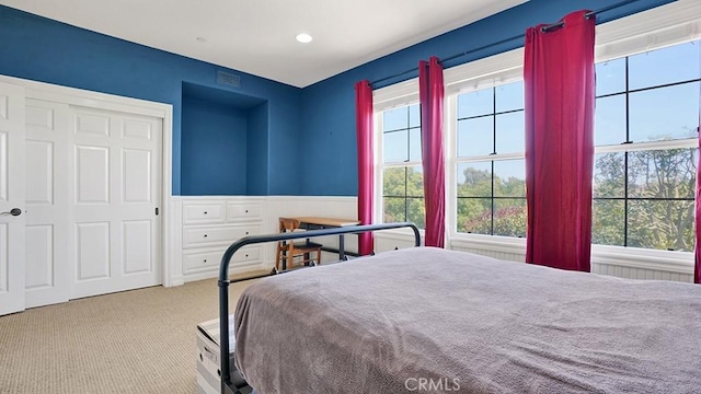 10 Calle Castillo, San Clemente, CA 92673 - carpeted bedroom with wainscoting and recessed lighting