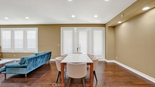 10 Calle Castillo, San Clemente, CA 92673 - dining space with dark wood finished floors and recessed lighting