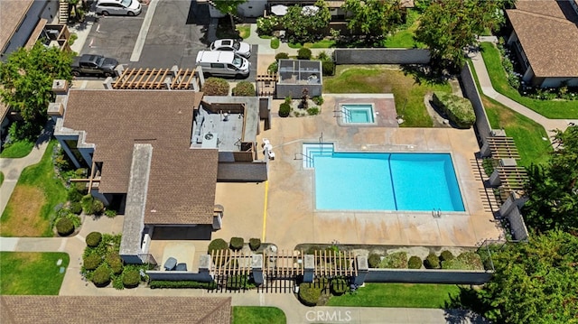 17700 Palo Verde Ave, Cerritos, CA 90703 - bird's eye view of a pool area