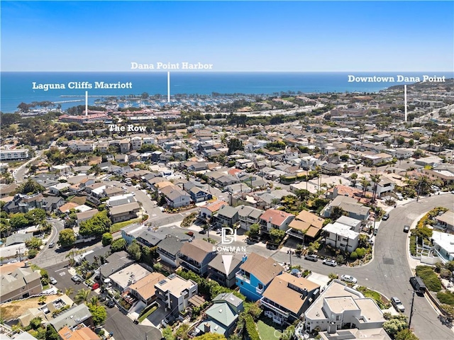 33942 Pequito Dr, Dana Point, CA 92629 - aerial view of property and surrounding area with a large body of water and nearby suburban area