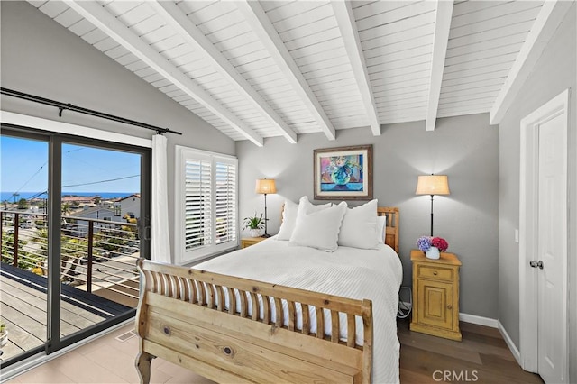 33942 Pequito Dr, Dana Point, CA 92629 - bedroom featuring access to exterior and wood finished floors