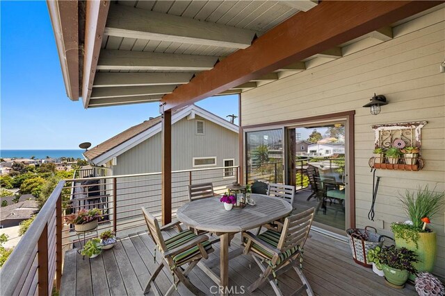 33942 Pequito Dr, Dana Point, CA 92629 - wooden terrace with outdoor dining space