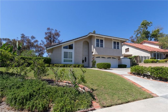 27021 Moro Azul, Mission Viejo, CA 92691 - view of front of home featuring stucco siding, concrete driveway, and a garage