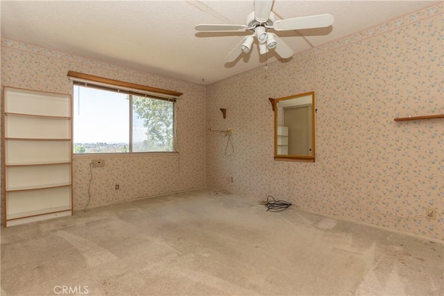 27021 Moro Azul, Mission Viejo, CA 92691 - unfurnished room featuring carpet flooring, wallpapered walls, and ceiling fan