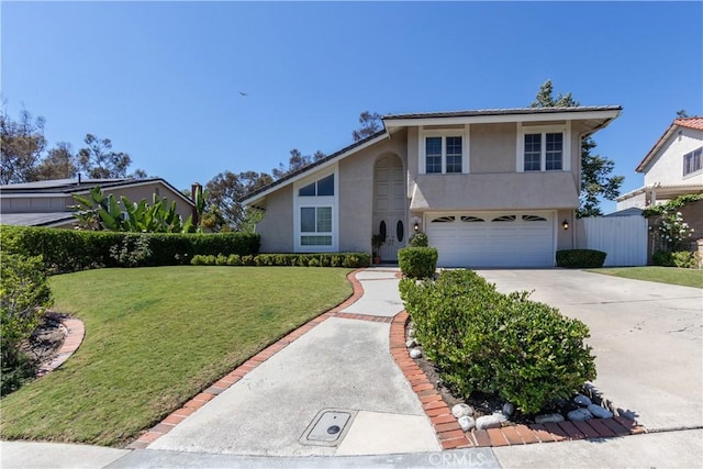 27021 Moro Azul, Mission Viejo, CA 92691 - view of front of house featuring a garage, stucco siding, and driveway