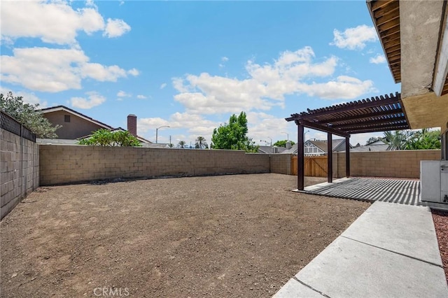 4510 E Hightree Cir, Anaheim, CA 92807 - fenced backyard featuring a patio area and a pergola