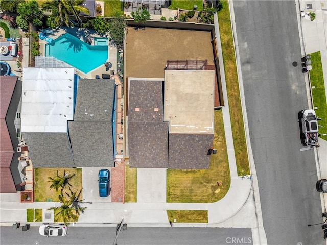 4510 E Hightree Cir, Anaheim, CA 92807 - drone / aerial view of a pool area