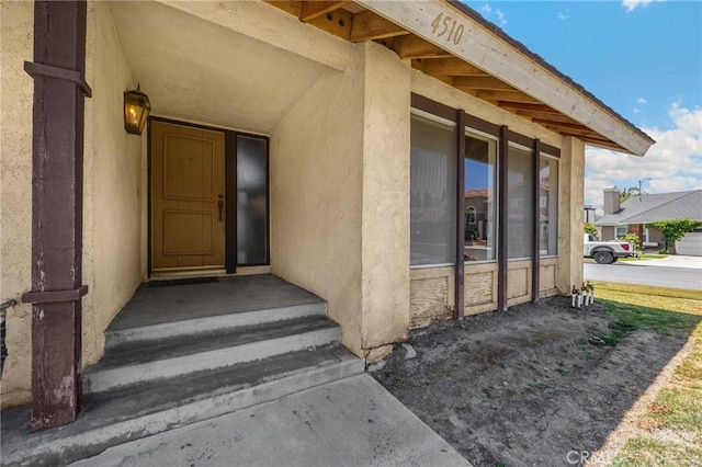 4510 E Hightree Cir, Anaheim, CA 92807 - view of exterior entry with stucco siding