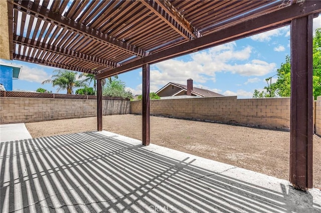 4510 E Hightree Cir, Anaheim, CA 92807 - fenced backyard featuring a patio and a pergola