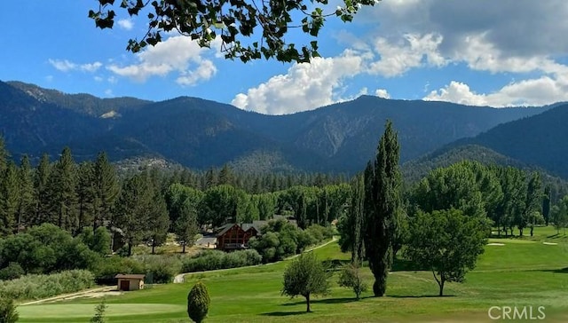 2229 Birchwood Way, Pine Mountain Club, CA 93222 - view of community featuring a lawn, a mountain view, a forest view, and golf course view