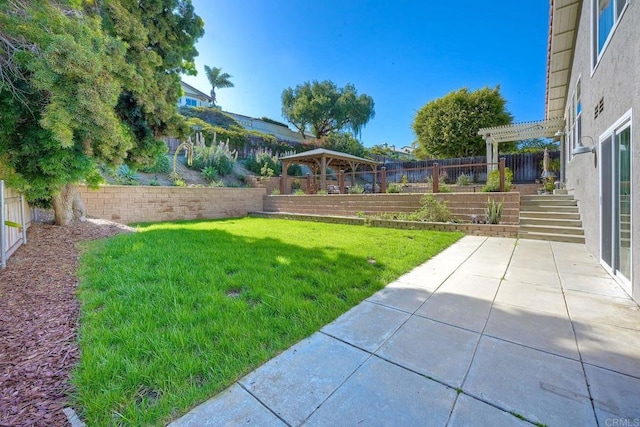 1851 Valencia Ave, Carlsbad, CA 92008 - fenced backyard with a patio and a gazebo