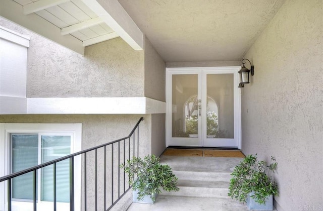 1851 Valencia Ave, Carlsbad, CA 92008 - property entrance with french doors and stucco siding