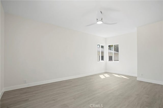 1230 Spazier Ave, Glendale, CA 91201 - spare room featuring wood finished floors and ceiling fan