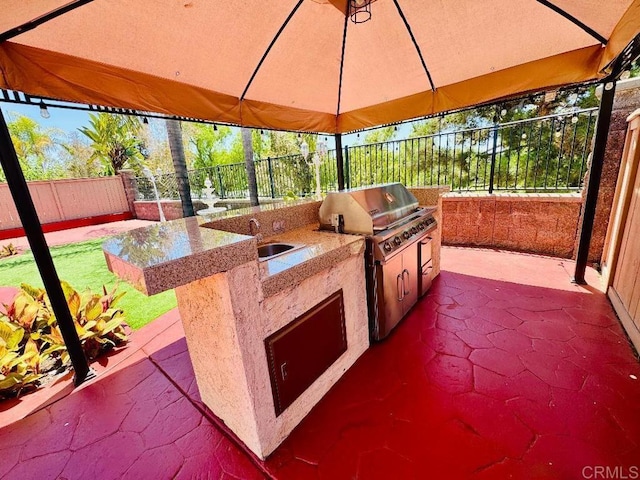 1670 Hillsborough St, Chula Vista, CA 91913 - fenced backyard featuring a gazebo, area for grilling, and a patio area