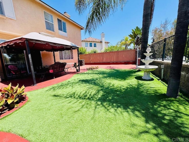 1670 Hillsborough St, Chula Vista, CA 91913 - fenced backyard with a patio area and a gazebo