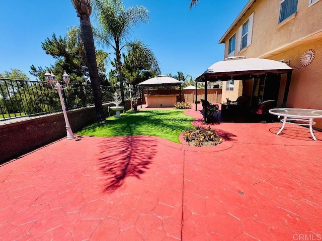 1670 Hillsborough St, Chula Vista, CA 91913 - fenced backyard featuring a gazebo and a patio