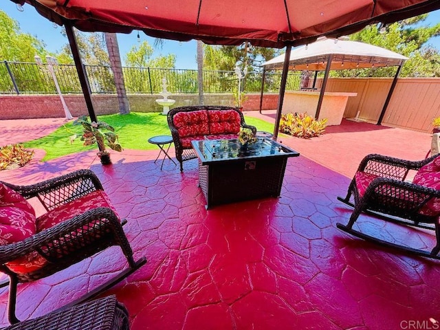 1670 Hillsborough St, Chula Vista, CA 91913 - fenced backyard with a gazebo and a patio area