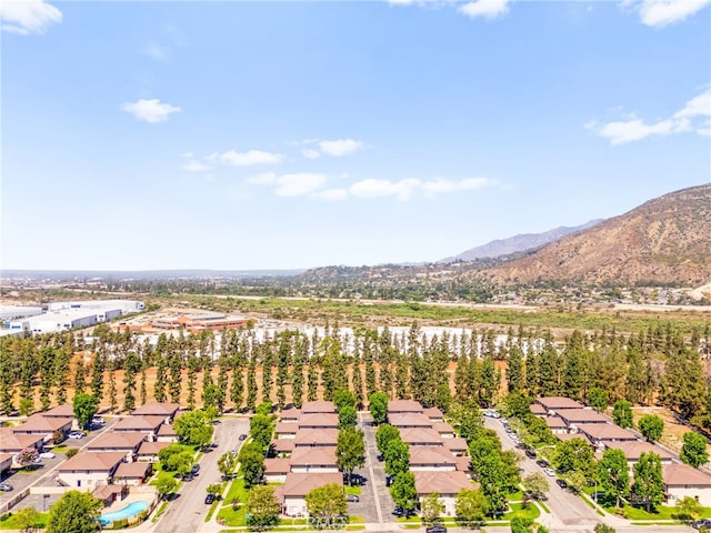 1105 W Calle De La Luna Unit 4, Azusa, CA 91702 - aerial perspective of suburban area featuring a mountain backdrop