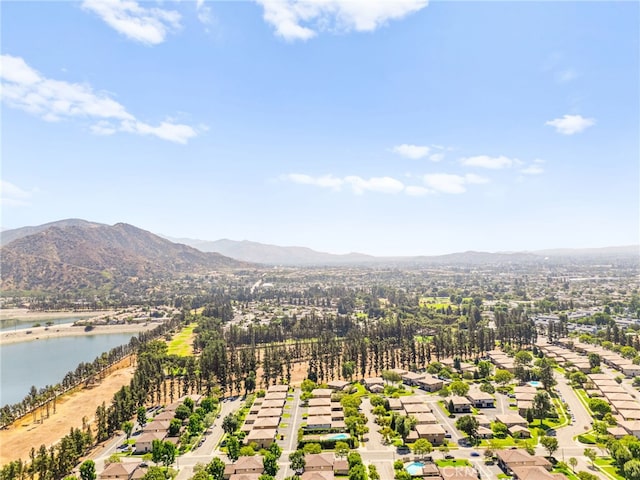 1105 W Calle De La Luna Unit 4, Azusa, CA 91702 - aerial perspective of suburban area featuring a water and mountain view