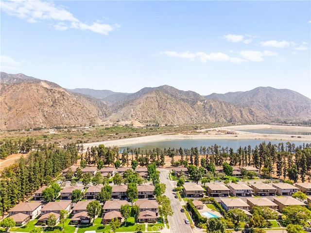 1105 W Calle De La Luna Unit 4, Azusa, CA 91702 - aerial perspective of suburban area featuring a water and mountain view