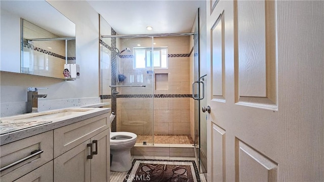 1018 Palm Ave, San Gabriel, CA 91776 - full bathroom featuring vanity, a stall shower, and tile patterned flooring