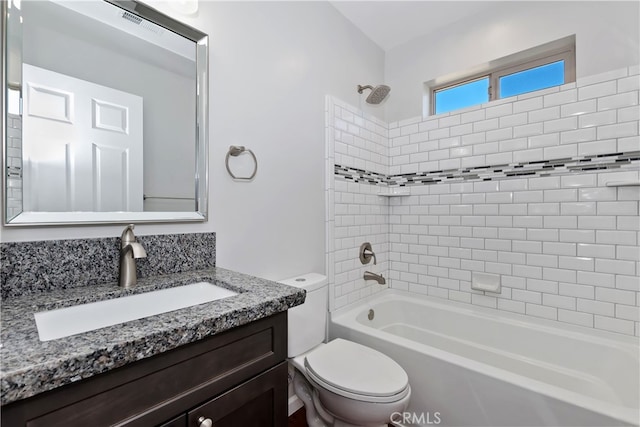 2217 Juniper Ln, Big Bear City, CA 92314 - bathroom with vanity and shower / tub combination