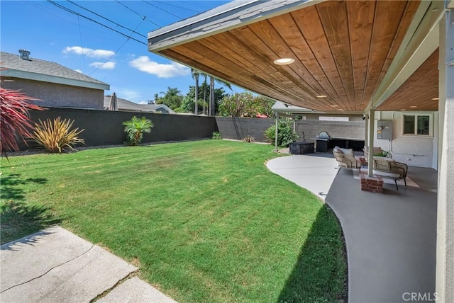 3531 Josie Ave, Long Beach, CA 90808 - fenced backyard with a patio