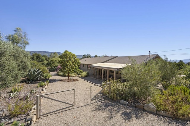 4530 Hendrickson Rd, Ojai, CA 93023 - view of yard featuring a mountain view