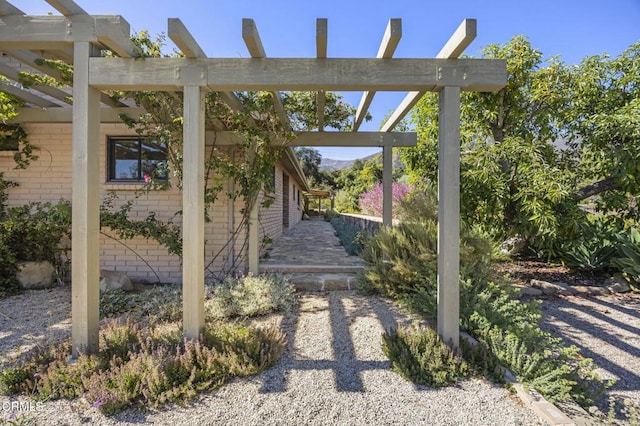 4530 Hendrickson Rd, Ojai, CA 93023 - view of patio with a pergola