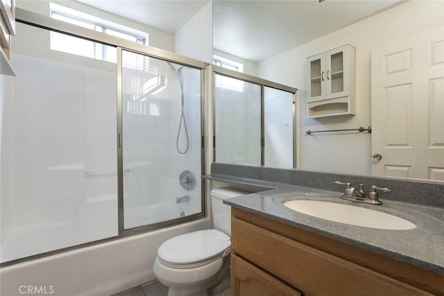 400 N 6th St Unit 202, Burbank, CA 91501 - bathroom with vanity, enclosed tub / shower combo, and tile patterned flooring
