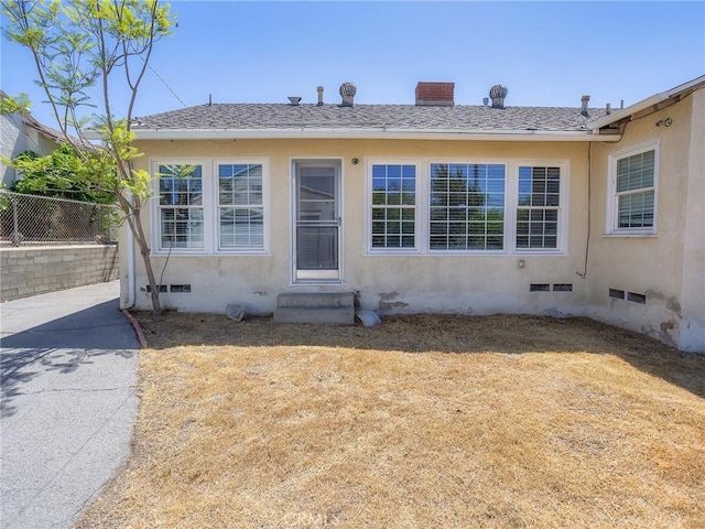2623 N Parish Pl, Burbank, CA 91504 - view of front of house featuring crawl space, entry steps, and stucco siding