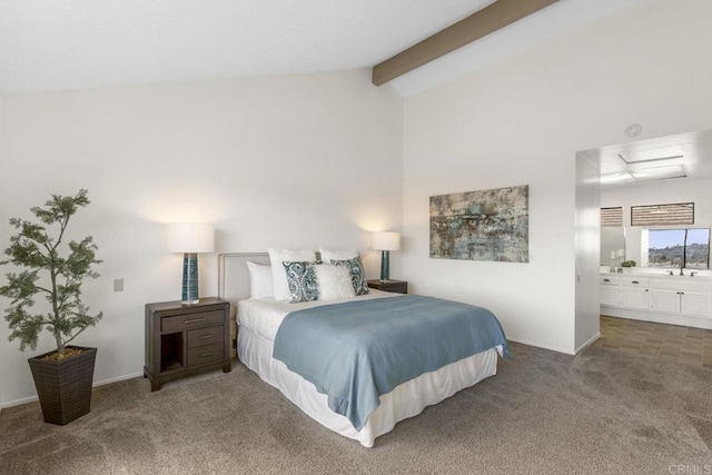 1471 Mercado, Escondido, CA 92026 - carpeted bedroom featuring a sink and ensuite bathroom