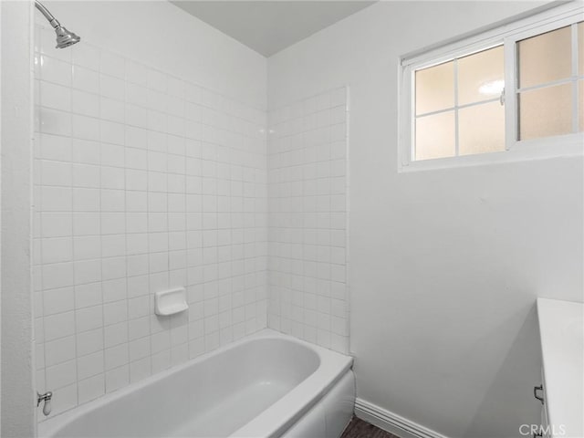 2135 Arden Dr W, Fresno, CA 93703 - full bathroom with bathtub / shower combination and baseboards