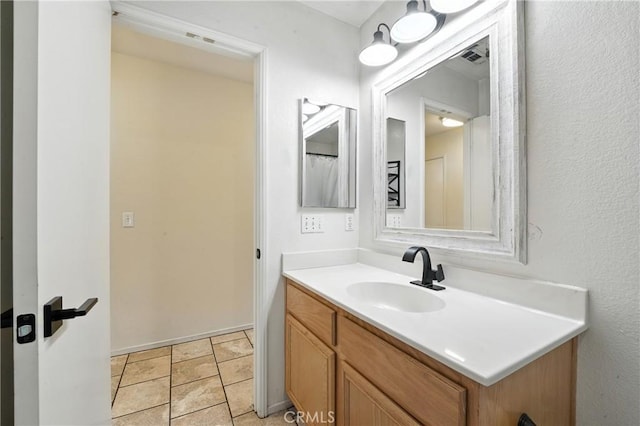 23885 Cheyenne Canyon Dr, Menifee, CA 92587 - full bath with vanity and stone finish floors