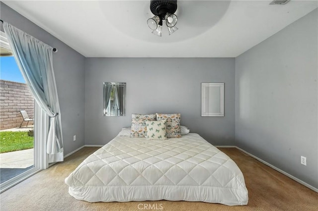 23885 Cheyenne Canyon Dr, Menifee, CA 92587 - bedroom featuring carpet and access to outside