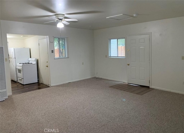 1326 Mulberry St, Chico, CA 95928 - carpeted empty room with ceiling fan and a heating unit