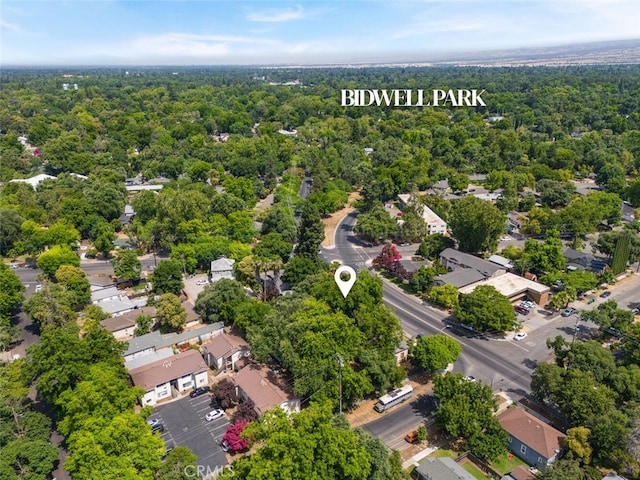 1326 Mulberry St, Chico, CA 95928 - drone / aerial view of a heavily wooded area