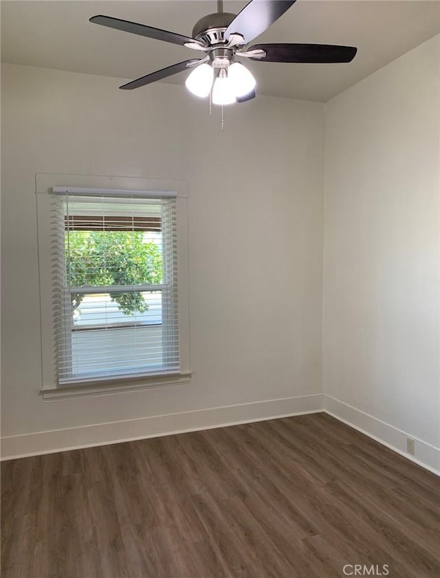 1326 Mulberry St, Chico, CA 95928 - spare room featuring dark wood-style floors and ceiling fan