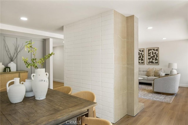 121 W Borromeo Ave, Placentia, CA 92870 - dining room with recessed lighting and light wood finished floors