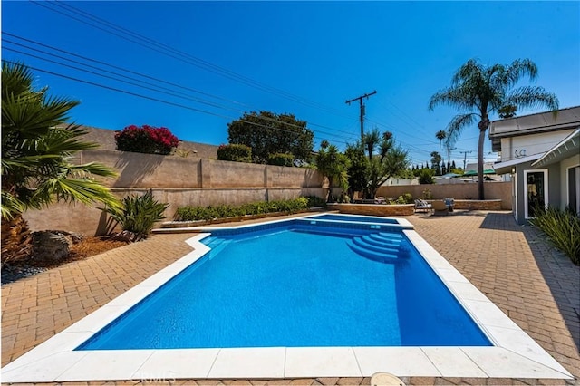 121 W Borromeo Ave, Placentia, CA 92870 - view of swimming pool with a fenced backyard and a patio