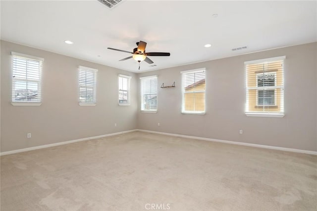 28245 Nield Ct, Saugus, CA 91350 - spare room featuring light carpet, plenty of natural light, and recessed lighting