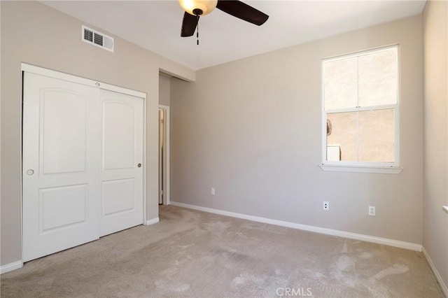 28245 Nield Ct, Saugus, CA 91350 - unfurnished bedroom with carpet floors, a closet, and ceiling fan