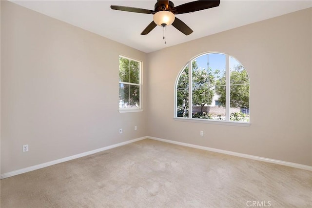 28245 Nield Ct, Saugus, CA 91350 - unfurnished room with ceiling fan and light colored carpet
